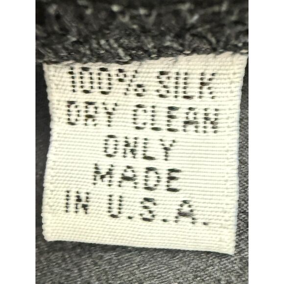 Hunter Dixon by Hunter Bell Women's Black Silk Blouse Tie Neck Button Up Size XS - Picture 5 of 10